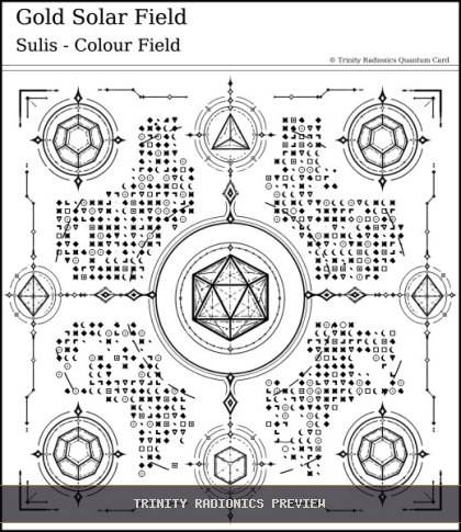 Gold Solar Field Quantum radionics card preview