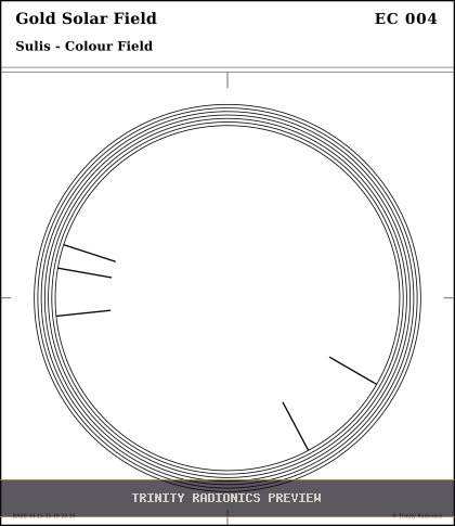 Gold Solar Field Radial radionics card preview