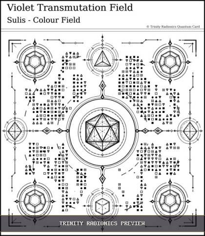 Violet Transmutation Field Quantum radionics card preview