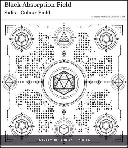 Black Absorption Field Quantum radionics card preview