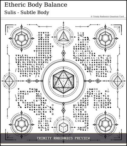 Etheric Body Balance Quantum radionics card preview