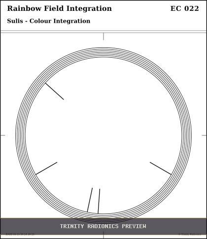 Rainbow Field Integration Radial radionics card preview