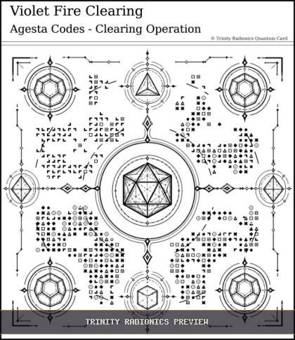 Violet Fire Clearing Quantum radionics card preview