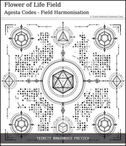 Flower of Life Field Quantum radionics card preview