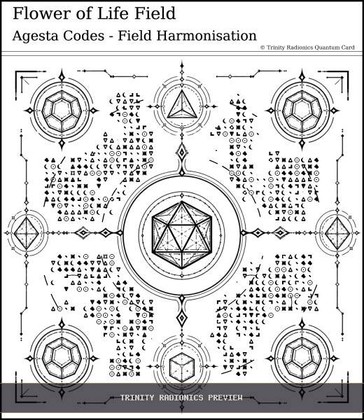 Flower of Life Field Quantum radionics card preview - Energy Operations & Broadcasts - Quantum / Premium