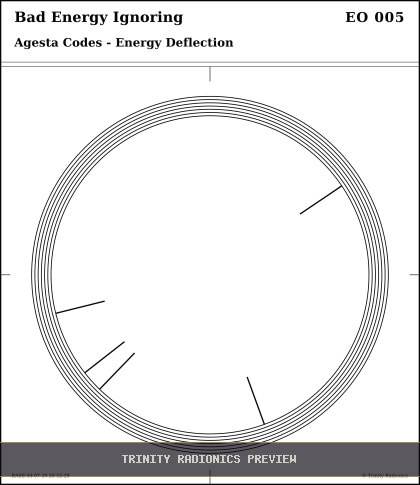 Bad Energy Ignoring Radial radionics card preview