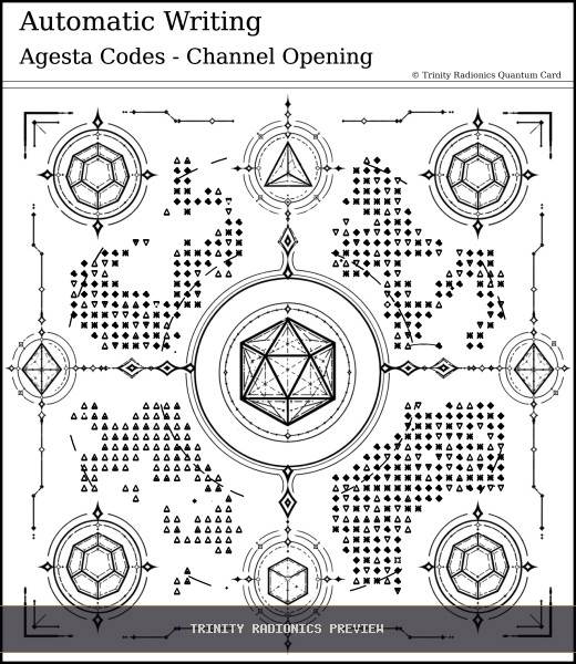 Automatic Writing Quantum radionics card preview - Psychic Gifts & Divination - Quantum / Premium
