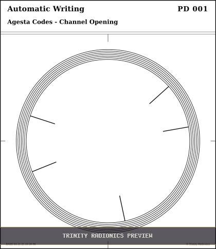 Automatic Writing Radial radionics card preview