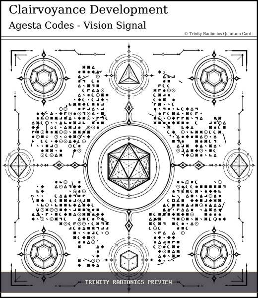 Clairvoyance Development Quantum radionics card preview - Psychic Gifts & Divination - Quantum / Premium