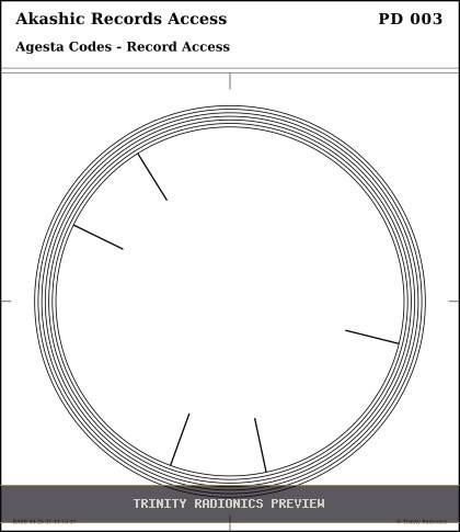 Akashic Records Access Radial radionics card preview