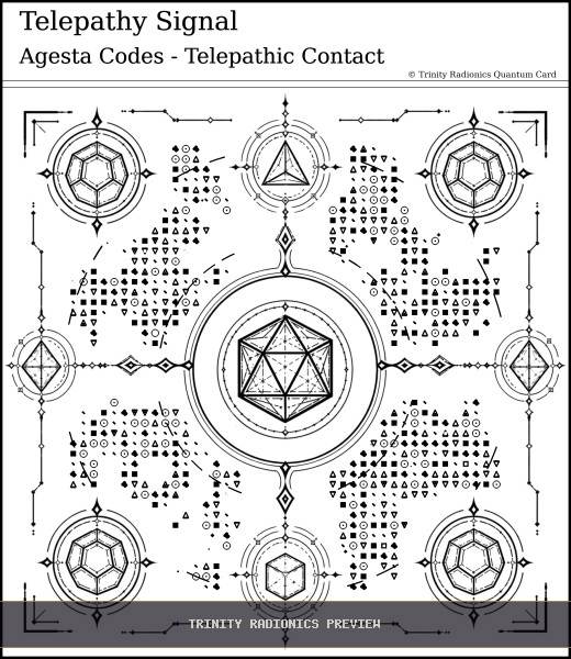 Telepathy Signal Quantum radionics card preview - Psychic Gifts & Divination - Quantum / Premium