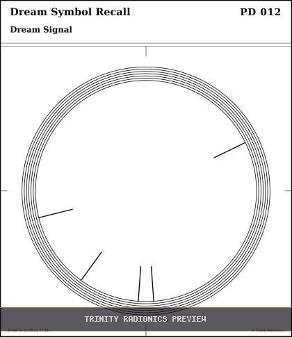 Dream Symbol Recall Radial radionics card preview