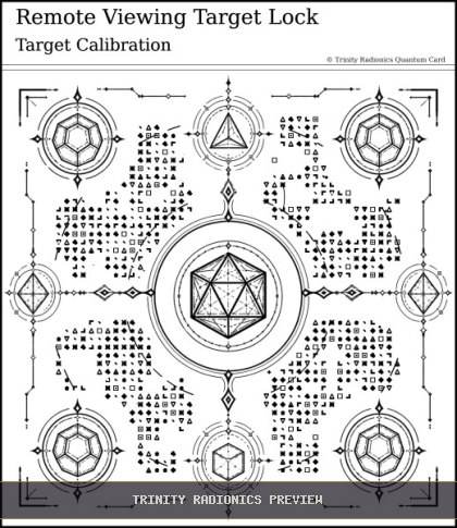 Remote Viewing Target Lock Quantum radionics card preview