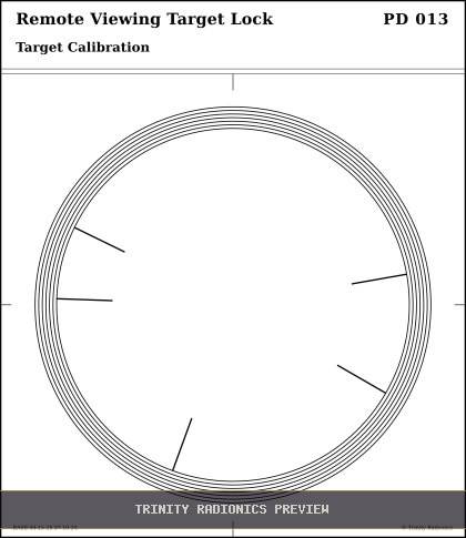 Remote Viewing Target Lock Radial radionics card preview