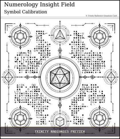 Numerology Insight Field Quantum radionics card preview