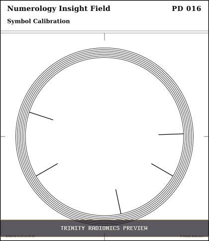 Numerology Insight Field Radial radionics card preview