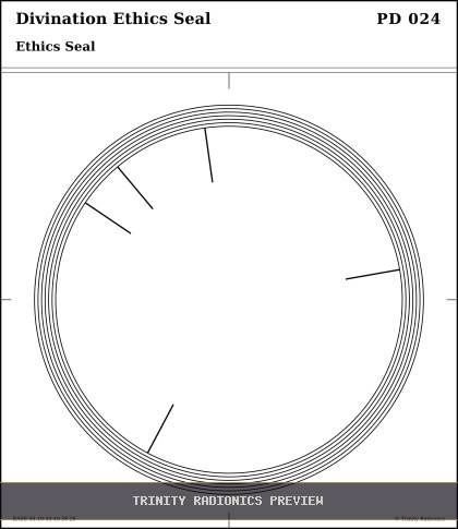 Divination Ethics Seal Radial radionics card preview