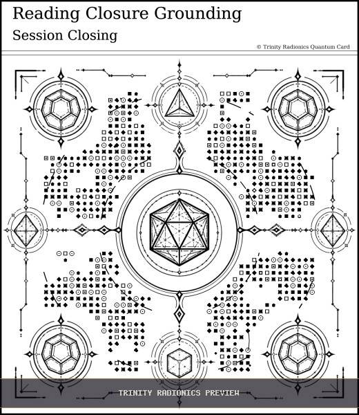 Reading Closure Grounding Quantum radionics card preview - Psychic Gifts & Divination - Quantum