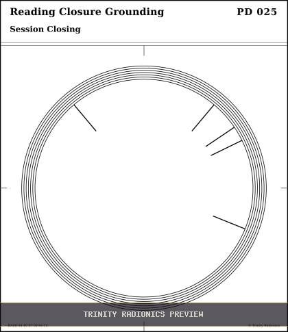 Reading Closure Grounding Radial radionics card preview