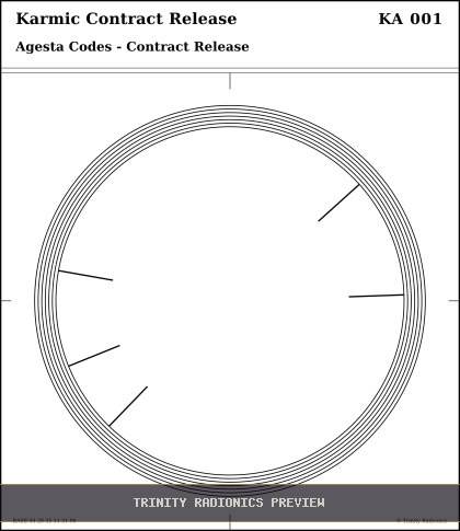 Karmic Contract Release Radial radionics card preview