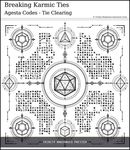 Breaking Karmic Ties Quantum radionics card preview - Karma & Ancestral Patterns - Quantum / Premium