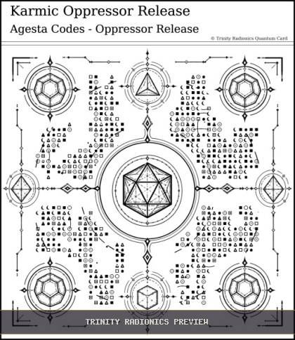 Karmic Oppressor Release Quantum radionics card preview