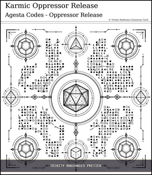 Karmic Oppressor Release Quantum radionics card preview - Karma & Ancestral Patterns - Quantum / Premium