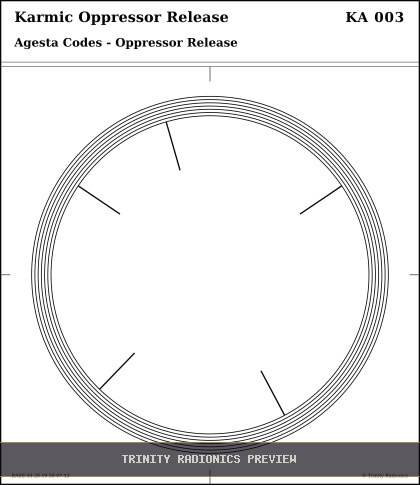 Karmic Oppressor Release Radial radionics card preview