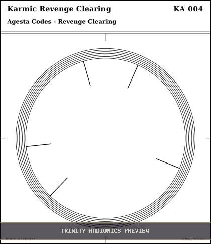 Karmic Revenge Clearing Radial radionics card preview