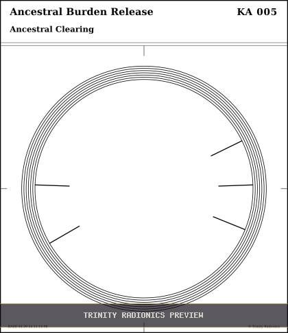 Ancestral Burden Release Radial radionics card preview