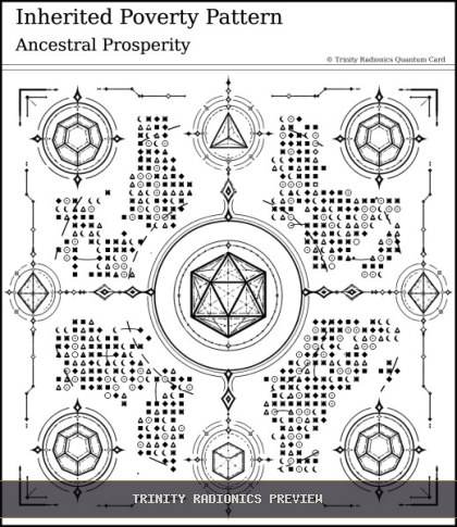 Inherited Poverty Pattern Quantum radionics card preview