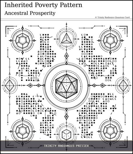 Inherited Poverty Pattern Quantum radionics card preview - Karma & Ancestral Patterns - Quantum