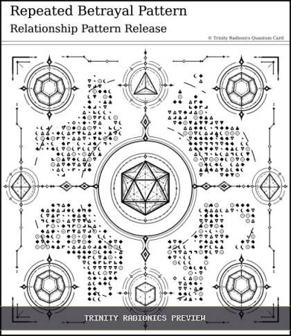 Repeated Betrayal Pattern Quantum radionics card preview