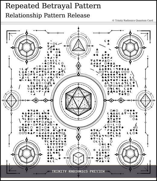 Repeated Betrayal Pattern Quantum radionics card preview - Karma & Ancestral Patterns - Quantum