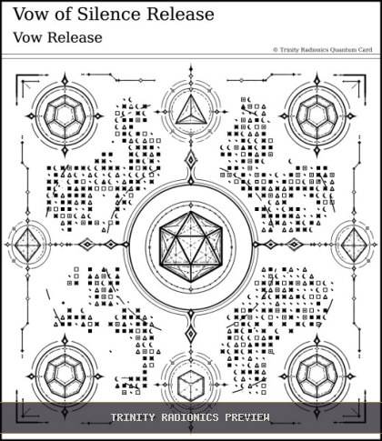 Vow of Silence Release Quantum radionics card preview