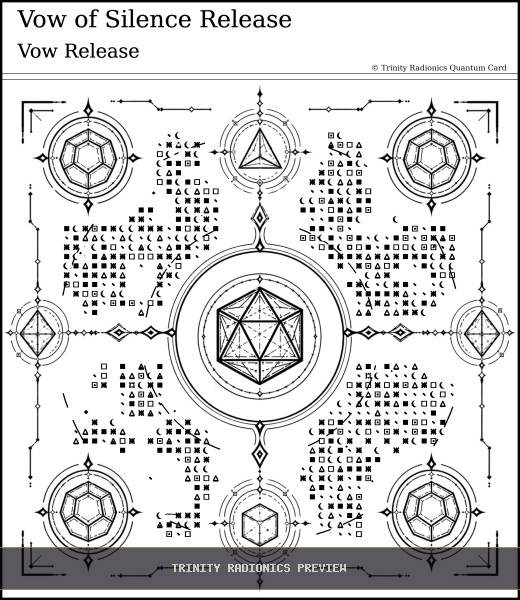 Vow of Silence Release Quantum radionics card preview - Karma & Ancestral Patterns - Quantum