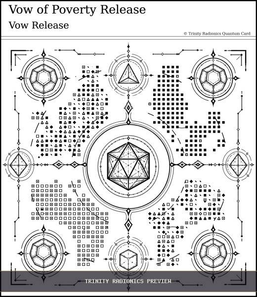 Vow of Poverty Release Quantum radionics card preview - Karma & Ancestral Patterns - Quantum