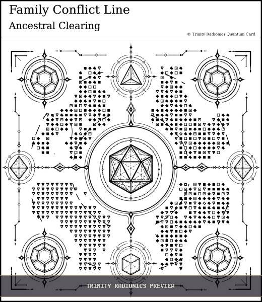 Family Conflict Line Quantum radionics card preview - Karma & Ancestral Patterns - Quantum