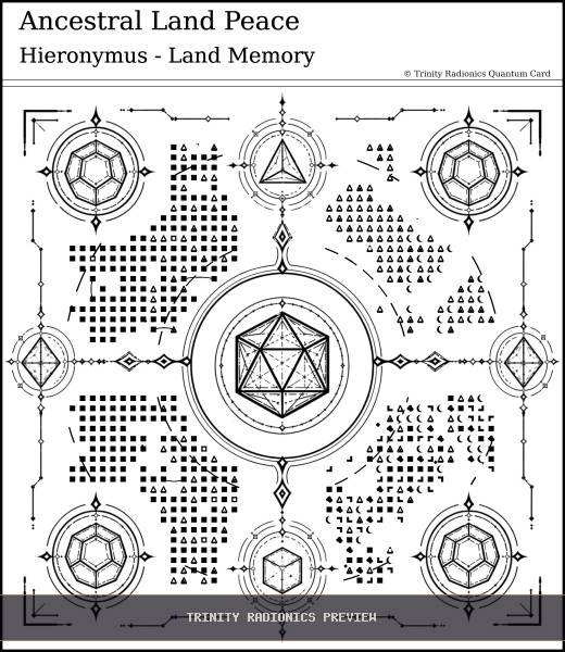 Ancestral Land Peace Quantum radionics card preview - Karma & Ancestral Patterns - Quantum / Premium