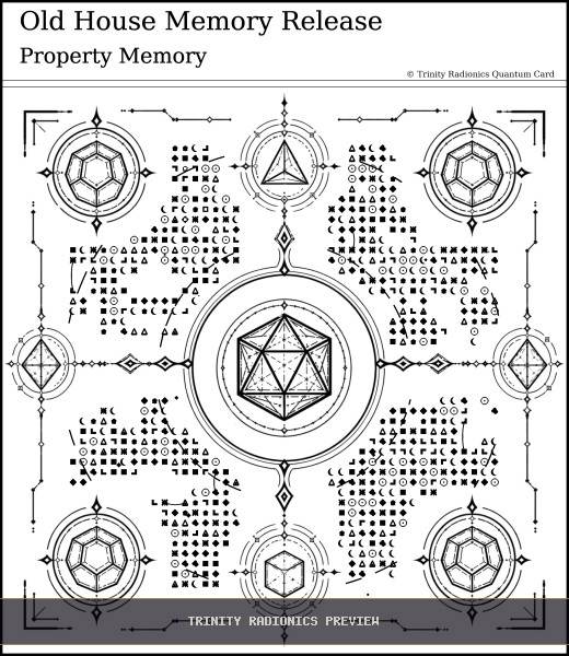 Old House Memory Release Quantum radionics card preview - Karma & Ancestral Patterns - Quantum