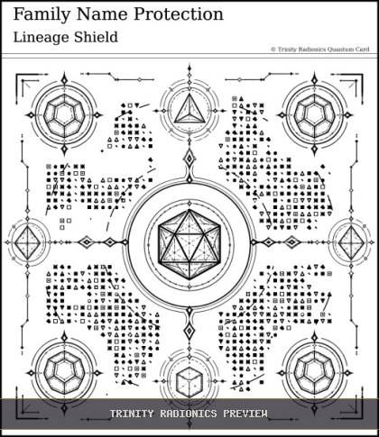 Family Name Protection Quantum radionics card preview