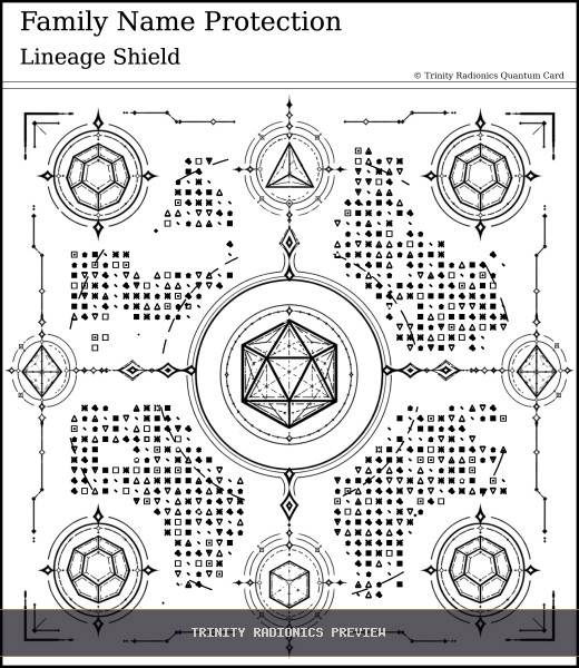 Family Name Protection Quantum radionics card preview - Karma & Ancestral Patterns - Quantum