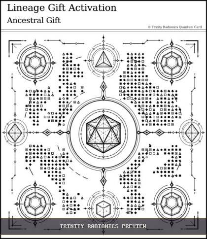 Lineage Gift Activation Quantum radionics card preview