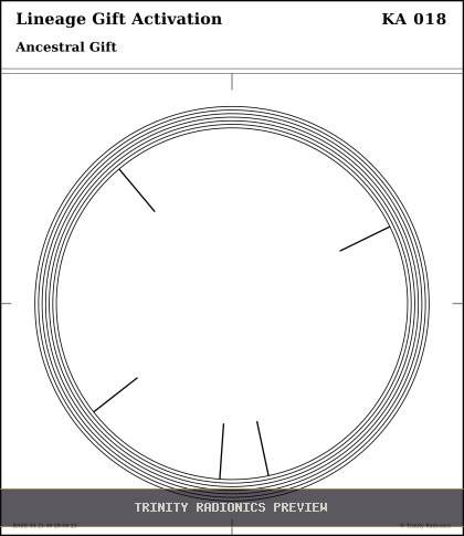 Lineage Gift Activation Radial radionics card preview