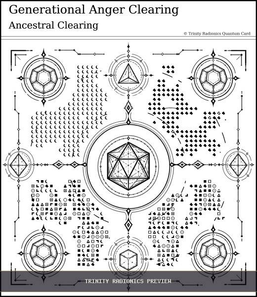 Generational Anger Clearing Quantum radionics card preview - Karma & Ancestral Patterns - Quantum