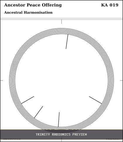 Ancestor Peace Offering Radial radionics card preview