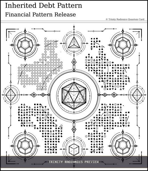 Inherited Debt Pattern Quantum radionics card preview - Karma & Ancestral Patterns - Quantum