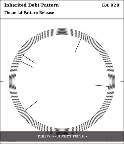 Inherited Debt Pattern Radial radionics card preview