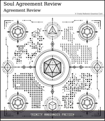 Soul Agreement Review Quantum radionics card preview