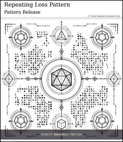 Repeating Loss Pattern Quantum radionics card preview - Karma & Ancestral Patterns - Quantum